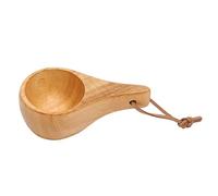 Qukaim Tasse en bois de Finlande, tasse portable en bois d'hévéa pour café, lait, thé, idéale pour Noël, Thanksgiving, anniversaires, 237 ml