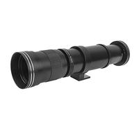 Qukaim Téléobjectif 420-800 mm F8.3-16 avec zoom manuel pour appareil photo à monture EFS, noir, compatible avec monture Canon EF-S, équipement de photographie
