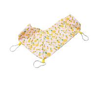 Qukaim Tunnel d'angle en polyester pour cochon d'Inde et rat, facile à fixer, cachette à angle droit, jouet tunnel pour petit animal de compagnie, motif pin jaune
