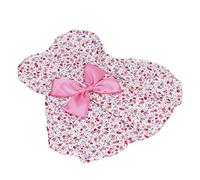 Qukaim Vêtement pour lapin pour petit animal de compagnie, robe florale mignonne pour petits chiens et lapins, détail nœud, rose, taille M, légère, idéale pour un usage quotidien
