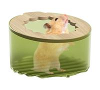 Qukoielly Boîte de Bain de Sable pour Petits Animaux, boîte de Bain pour Hamster, Cage de Nettoyage Amovible, bac à Sable Anti-déversement, Accessoires de Nettoyage et de Bain, pour Hamsters