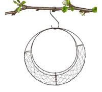 Qukoielly Cage à Matériaux pour Nids d'oiseaux | Panier-Cadre en Forme de Lune pour Nids - Porte-Matériaux Nidification Fil Métallique | pour Jardin Terrasse Balcon Extérieur