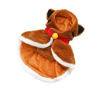 Qukoielly Cape De Noël pour Chat | Cosplay pour Animaux par Temps Froid,Cape à Capuche Petit Chien de Noël,pour Spectacles Festifs Photographie Scène Performance Parade et Rassemblements