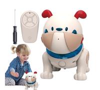 Qukoielly Chien Robot | Chien Éducatif Musical avec Lumière | Jouet Éducatif STEM | pour Garçons Filles Adultes Soulagement de l'Ennui Anniversaire Noël Pâques