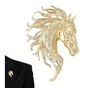 Qukoielly Épingles à Broche - Design Drôle De Tête De Cheval - Broches Animales Et Épingle À Robe | Pour Hommes Femmes Garçons Jeunes Adolescents Époux Épouse Fils Fille Famille Et Amis