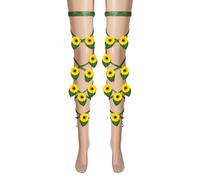 Qukoielly Jambières Sexy,Bandes De Guêtres À Fleurs Anti-Dérapantes Pour Costumes - Accessoires De Jarretière Élastique Ajustable Anti-Dérapants Pour Halloween, Fêtes, Voyage, Mariage Et Cosplay