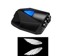 Qukoielly Lumières Projecteur pour Portières - Projecteur LED Dynamique Lumière d'accueil | Aile d'ange pour Remorque Moto Camion