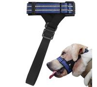 Qukoielly Muselière en nylon réfléchissant pour chien, empêche la mastication indésirable de la bouche de votre chien, décoration d'intérieur pour la maison, la photographie, les jeux en plein air, la