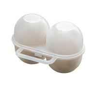 Qukoielly Porte-Œufs | Conteneur À Œufs De Voyage Double Compartiment | Boîtier Transparent Portable Anti-Choc Pour Cuisine Pique-Nique | Rangement Extérieur Glacière Déjeuner Voyage