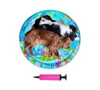 Qukoielly Tapis d'eau pour Chats - d'eau Épais Résistant Aux Griffures | Accessoire de Jeu Antidérapant Rafraîchissant Portatif Contre l'Ennui pour Sol de Cuisine ou Pièce