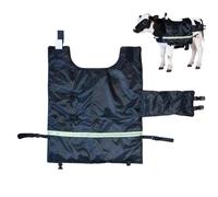 Qukoielly Vestes pour Les Veaux - Veste pour Chèvre Imperméable Résistante Au Vent Et Isolée,Vêtement Chaud pour Veau,pour Hiver Temps Froid Automne Extérieur Cheval Bétail Vache