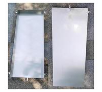 Qulamrdk Bac Condensat Climatiseur Extérieur en Acier Inoxydable, Pompe A Chaleur Récupération du Avec Drain de Vidange(16.7x36in/42.5x91.5cm)