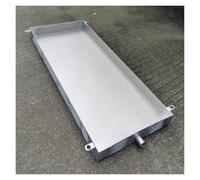 Qulamrdk Bac Condensat Climatiseur Extérieur en Acier Inoxydable, Récupération Du Avec Drain À Eau pour Intérieur/extérieur(15.7x27.5in/40x70cm)