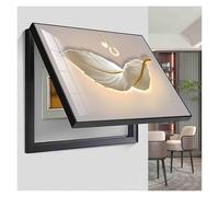 Qulamrdk Couvercle de Compteur Électrique Peinture Décorative Cachée pour Couvercle de Compteur Électrique, Couvercles Décoratifs de Tableaux de Distribution(A,50 x 60 cm/19.6inx23.6in)