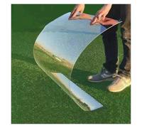 Qulamrdk Feuille D'Acrylique Transparente, Panneau Plastique Flexible Résistant aux Chocs et UV, Idéal pour Projets DIY, Artisanat, Panneaux D'Affichage(0.6x3m/1.97x9.84ft)