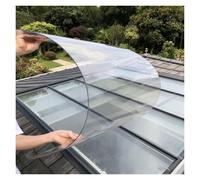 Qulamrdk Feuille Plastique PC Transparente Isolante Imperméable, Revêtement de Toiture, Résistante aux UV Pluie, Pour Terrasses, Toitures(1.2x3m/3.94x9.84ft)