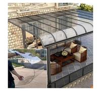 Qulamrdk Feuille Toiture en Polycarbonate Transparent, Fibre de Verre 1mm Serres Panneaux Isolants, pour Jardin Garage(0.6x15m/1.97x49.2ft)