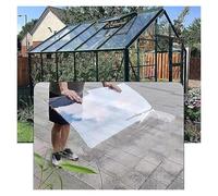 Qulamrdk Feuille Toiture en Polycarbonate Transparent, Plaque Plastique Anti-Pluie Isolant pour Exterieur Serre Jardin Abris Terrasse Facile À Couper(1x15m/3.28x49.2ft)