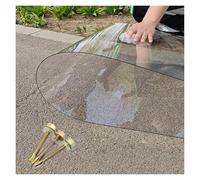 Qulamrdk Feuilles de Toit en Polycarbonate, Plaques Remplacement 1mm Panneaux D'éclairage Naturel Transparents, pour Jardin Garage Hangar Auvent(0.8x25m/2.62x82ft)