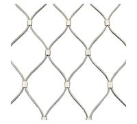 Qulamrdk Grillage Flexible en Corde, Grillage Personnalisé 5 X 5 Cm, Câble En Acier Inoxydable, Barrière for Animaux(0.8x18m)