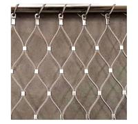 Qulamrdk Maille Flexible de Corde D'acier Inoxydable, Escalier Filet de Protection 304 Filet de Corde en Acier Inoxydable Pont Escalier Balcon Filet(0.8x18m)