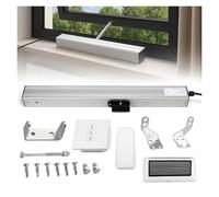 Qulamrdk Ouvre-fenêtre À Chaîne Electrique Avec Télécommande et Interrupteur pour Ouverture/Fermeture Automatique Fenêtres Battants Course 300mm-1000mm(600mm/23.6in Rain sensor)
