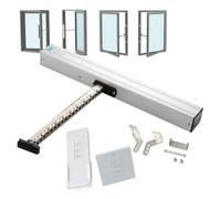 Qulamrdk Ouvre-fenêtre À Chaîne Electrique Avec Télécommande Et Interrupteur, pour Puits de Lumière et Aérateur Toit Course 300mm-1000mm Max 400N(500mm/20.5in Rain sensor)