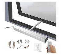 Qulamrdk Ouvre-fenêtre Électrique, À Chaîne Electrique Avec Télécommande Et Interrupteur pour Ouverture/Fermeture Fenêtres Battants, Puits Lumière(600mm/23.6in Rain sensor)