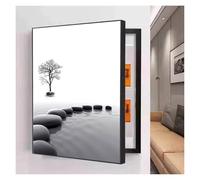 Qulamrdk Peinture Décorative pour Boîte À Compteurs Vertical Cache Compteur Électrique Mural Amovible Peinture Murale pour Coffret Distribution Caché Démontable(A,23.6inx31.5in/60 x 80 cm)