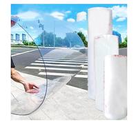 Qulamrdk Plaque en Polycarbonate, Panneaux de Toit Feuilles,Toiture Plastique Imperméable, Protection Contre UV Transparent, Résistant aux Chocs, pour Serre(0.8x20m/2.62x65.6ft)