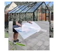 Qulamrdk Plaque Polycarbonate, Plaques de Remplacement 0.8mm Serre Résistante aux UV Résistant Chocs,Intempéries pour Abri Voiture Véranda(1x1m/3.28x3.28ft)