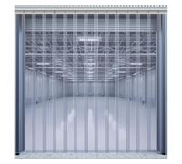 Qulamrdk Rideau À Lanières en Plastique Transparent Isolant Rideau Porte Lanieres Rideaux À Lamelles Convient aux Chambres Froides D'entrepôt, Facile À Installer(0.9x2.2m)