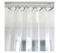 Qulamrdk Rideau À Lanières en PVC Industriel - Lamelles Verticales Pliables Et Coulissantes pour Garage et Débarras (1.6x2.4m)