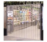 Qulamrdk Rideau À Lanières Industriel Transparent Isolant fe Porte Lanieres Imperméable PVC pour Entrepôts, Usines, Supermarchés(180x230cm/70.86x90.55in)