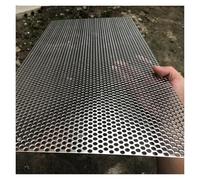 Qulamrdk Tôle Perforée en Acier Inoxydable 304 Grille de Drainage Et Panneau de Protection, Plaque D'observation de L'armoire Panneau de Clôture de Cage(10mm Mesh,40x40cm)