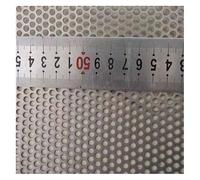 Qulamrdk Tôles Perforées en Métal Grille INOX Plaque D'observation Clôture Cage, Extendu Métal Maille Plaque Écran Décoratif Mailles 304 INOX Acier Perforé Tôle(3mm Mesh,40x40cm)