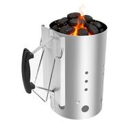 QuliMetal 30x19cm Démarreur de Cheminée pour Weber 7416 et Barbecues au Charbon - Poignée de Sécurité, Allume-Feu Rapide pour Grillades BBQ