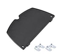QuliMetal 32 x 22 CM 6558 Plaque de Cuisson en Fonte pour Weber Q100, Q120, Q140, Q1000, Q1200, Q1400 Series, Plaque plancha en fonte - pièce de rechange compatible avec Weber Q140 Q1400