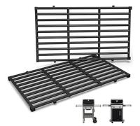 QuliMetal 7637 Grille en Fonte pour Weber Spirit E210, E220, S210, S215 (avec Commandes frontales), 44,5 × 26 cm pièce de Rechange Compatible Weber Spirit 200 & GS4 Spirit II E/S 210, 220, 215