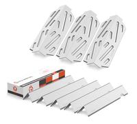 QuliMetal Barres Flavorizer et déflecteurs Thermiques pour Weber Genesis II E310 S310 E330 S330 E315 S315 E335 S335, pièces en Acier Inoxydable 304 pour Weber 66795 66685