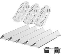 QuliMetal Barres Flavorizer et déflecteurs Thermiques pour Weber Genesis II E310 S310 E330 S330 E315 S315 E335 S335, pièces en Acier Inoxydable pour Weber 66795 66685