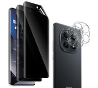 QULLOO 2+2 Pièces Anti-Espion D'écran Film pour Xiaomi Redmi Note 15 5G/ Poco M8, TPU Hydrogel Film Privacy Protection écran avec Protecteur de Caméra Verre Trempé, Anti-Rayures Facile à Installer