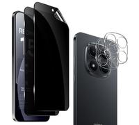 QULLOO 2+2 Pièces Anti-Espion D'écran Film pour Xiaomi Redmi Note 15 Pro 5G, TPU Hydrogel Film Privacy Protection écran avec Protecteur de Caméra Verre Trempé, Anti-Rayures Facile à Installer