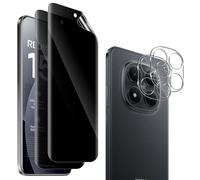 QULLOO 2+2 Pièces Anti-Espion D'écran Film pour Xiaomi Redmi Note 15 Pro Plus 5G/ Poco M8 Pro, TPU Hydrogel Film Privacy Protection écran avec Protecteur de Caméra Verre Trempé, Facile à Installer