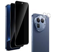 QULLOO 2+2 pièces Anti-Espion Verre Trempé pour Realme GT8 Pro + Protecteur d'Objectif de Caméra Arrière, 9H Dureté Privacy Protection écran, Anti-Rayures Anti-Spy Film
