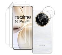 QULLOO 2+2 Pièces Protection D'écran Film pour Realme 14 Pro 5G, TPU Hydrogel Film Protection Écran avec Protecteur de Caméra Verre Trempé, HD Anti-Rayures, Facile à Installer