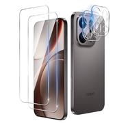 QULLOO 2+2 pièces Verre Trempé pour Oppo Find X9 Pro avec Protecteur d'Objectif de Caméra, 9H Dureté Vitre Protection écran, HD Anti-Rayures Film, Sans Bulles