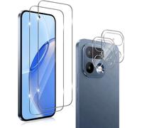 QULLOO 2+2 pièces Verre Trempé pour Realme 16 Pro avec Protecteur d'Objectif de Caméra, 9H Dureté Vitre Protection écran, HD Anti-Rayures Film, Sans Bulles