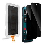 QULLOO 2 pièces Anti-Espion Verre Trempé pour Nothing Phone 4a Pro, 9H Anti Espion Dureté Privacy Protection écran, Anti-Spy Anti-Rayures Film Sans Bulles avec Kit Automatique