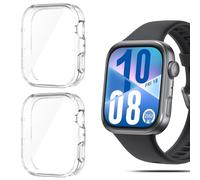 QULLOO 2 Pièces Coque pour Huawei Watch Fit 4, Ultra Transparent Étui de Protection en Silicone Antichoc, Clair Mince TPU Housse Case, Anti-Rayures Anti-Collision Protection